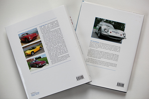 Buch "TVR - A Passion to Succeed - the Martin Lilley Era 1965-1981" - der erste Band behandelte die TVR-Geschichte von ca. 1950 bis 1965, der zweite verarbeitet Geschehnisse und Produktion von 1965-1983