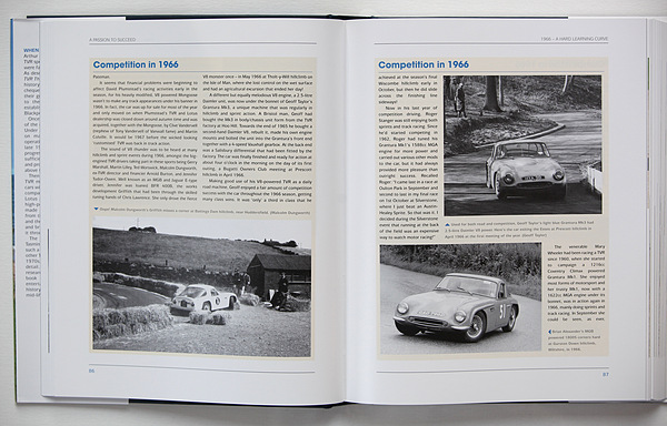 Buch "TVR - A Passion to Succeed - the Martin Lilley Era 1965-1981" - viele vermutlich noch nie gezeigte Rennbilder machen unter anderem den Reiz des Buches aus