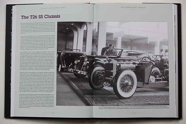 Buch "Talbot-Lago Grand Sport - The Car from Paris" - Beschreibung des Chassis im ersten Buch