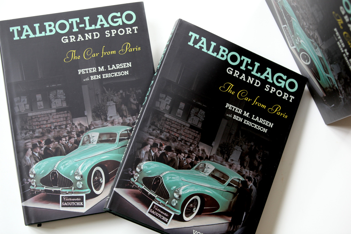Buch "Talbot-Lago Grand Sport - The Car from Paris" - die beiden Bände, die sich mit nicht ganz 40 produzierten Fahrzeugen befassen