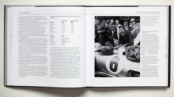 Bild Buch "Two Summers - The Mercedes-Benz W 196 R Racing Car" - Hans Herrmann am Berner Grand Prix 1954