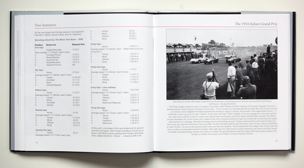 Bild Buch "Two Summers - The Mercedes-Benz W 196 R Racing Car" - umfangreiche Datenteile
