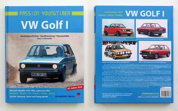 Buch VW Golf I - Einband vorne/hinten