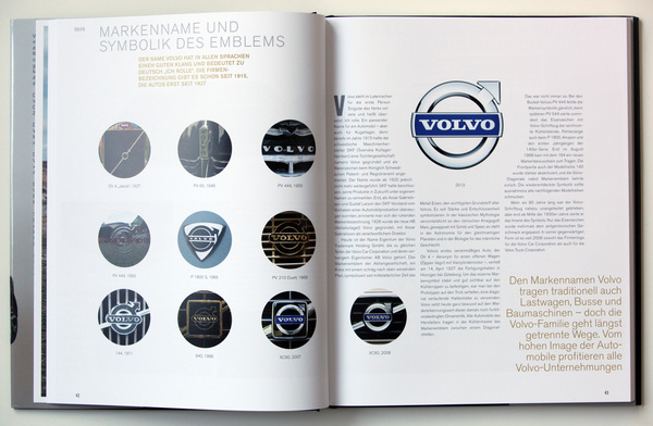 Buch "Volvo - Alle Modelle - Individualität aus Schweden" - auch die Logoentwicklung wird behandelt