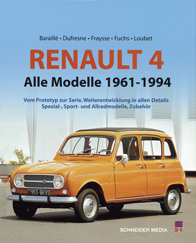 Buchumschlag - Renault R4 - Alle Modelle 1961 - 1994