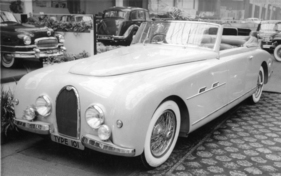 Bugatti 101 Gangloff (1952) - ein zweites Gangloff-Cabriolet, gezeigt in Paris im Jahr 1952