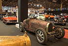 Bugatti 35 (1928) - mit viel Patina auf dem Lukas Hüni Stand - an der Rétromobile Paris 2014