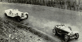 Bugatti 35 C (1927) - im schnellen Bugatti lässt Elisabeth Junek auf den Bergabstücken des Nürburgrings dem deutschen Daimler-Benz-Werksfahrer Christian Werner keine Chance