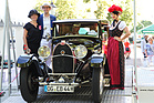 Bugatti 44 Fiacre (1928) - at the entrance with organizer Marc Culas - 40th Oldtimer-Meeting Baden-Baden 2016
