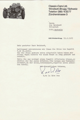 Bugatti 49 (1931) - zu spät gekommen - Wagen bereits gekauft