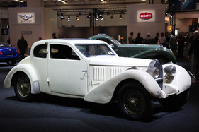 Bugatti 57 Ventoux (1937) - unrestauriertes Exemplar auf dem Stand der Volkswagen-Gruppe (Techno Classica 2013)