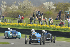 Bugatti-Aktion bei der Glover Williams Trohpy - 72. Goodwood Member Meeting 2014