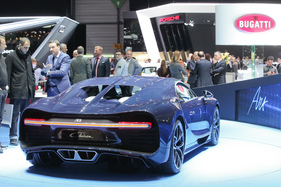 Bugatti Chiron (2017) - eindrückliches Heck - Genfer Autosalon 2017