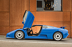 Bugatti EB110 GT (1994) – Besitzer Fredy Kumschick hat die Türsteller so gewählt, dass die Türen von selbst öffnen