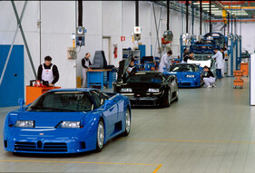 Bugatti-EB110-Produktion in Campogalliano (1993)