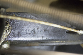 Bugatti Typ 101C Antem Coupé (1954) - eingestempelte Nummer im Rahmen