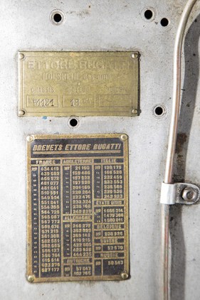 Bugatti Typ 51 (1931) - Chassis-Plakette
