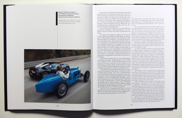 Bild Bugatti Typ 51 A im Fahrversuch - Buch "Art of Bugatti"
