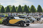 Bugatti Typ 57 Stelvio Cabriolet (1934) - zusammen mit einem Vorkriegs-Packard und einem Hispano-Suiza H6B - 18. ASC-Classic-Gala Schwetzingen 2022