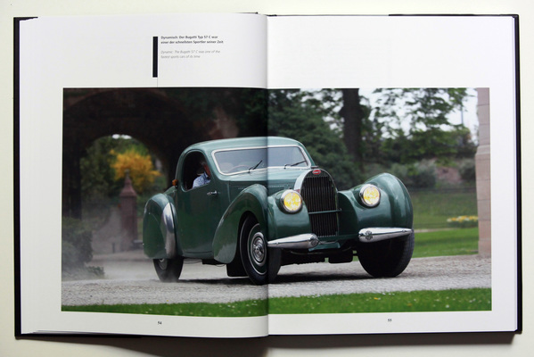 Bugatti Typ 57C im Fahrversuch - Buch "Art of Bugatti"