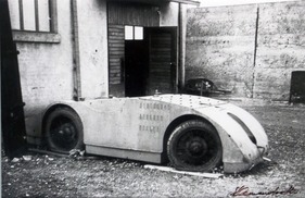 Bugatti Type 32 "Tank" (1923) - fotografiert 1941 im Bugatti-Werk, vermutlich Chassis 4060