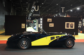 Bugatti Type 57 S Corsica Cabriolet (1937) - auf dem Stand von Lukas Hüni - Rétromobile 2015