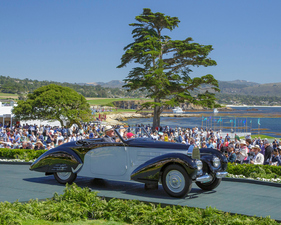 Bugatti Type 57C Gangloff Aravis (1938) - 2. Rang in der Klasse J-2 beim Pebble Beach Concours d'Elegance 2024