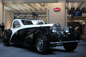 Bugatti Type SC Atalante (1938) - wunderschönes Coupé auf dem Bugatti-Stand - an der Techno Classica Essen 2012