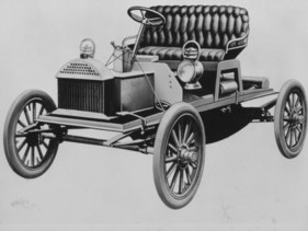 Buick Model 10 (1903) - Eine Zeichnung aus einem Prospekt vom Model 10 Buick Model 10 (1903) - Eine Zeichnung aus einem Prospekt vom Model 10