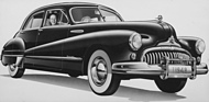 Buick Roadmaster 4-Door Sedan 1948. Diese Karosserie trug der Special auch noch 1949.