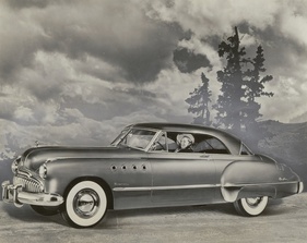 Frühe Illustration eines Roadmaster Riviera. Interessant ist die gerade Zierleiste, die es so nie in Serie gab.