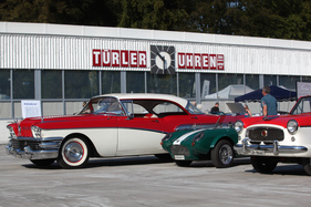 Buick Sepcial - und die geradezu winzig aussehenden Berkeley T60 und Nash-Metropolitan - Dolder Classics September 2016