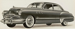 Der Jahrgangsbeste: Buick Super 4-Door Sedan von 1949, hier mit optionalem Dynaflow-Getriebe