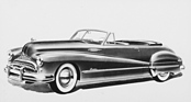 Bild: Buick Super Model 56 Convertible (1948) - Eine Zeichnung eines Super Model 56 Convertible