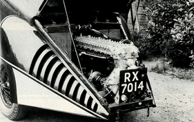 Burney Streamline 22/80 hp (1930) – Achtzylinder von Beverley-Barnes im Heck