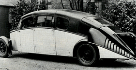 Burney Streamline 22/80 hp (1930) – Mit wassergekühltem Achtzylinder im Heck