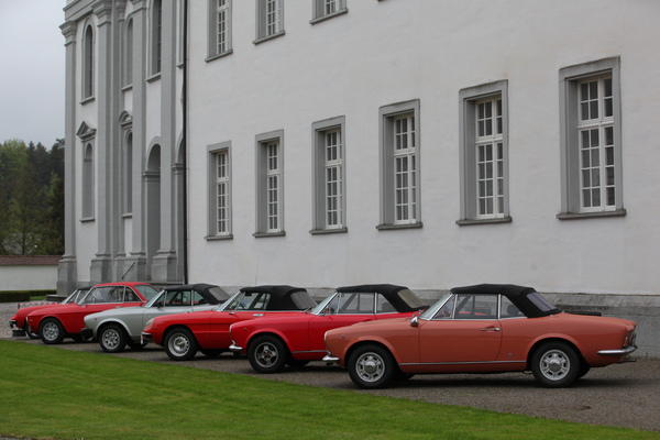 Cabriolets von Fiat und Alfa Romeo - Concorso d'Eleganza Italiauto in St. Urban 2015