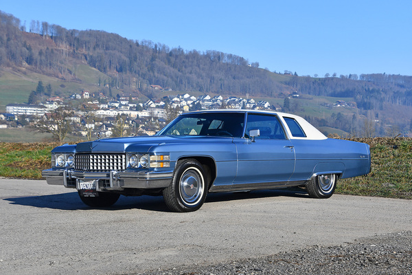 Cadillac Coupe de Ville (1974) - als Lot 19 angeboten an der Versteigerung der Oldtimer Galerie Toffen am 22. März 2025