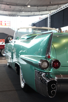 Cadillac Eldorado Biarritz Convertible Series 62 (1956) - Heckdetail - an der Retro Classics Stuttgart 2013
