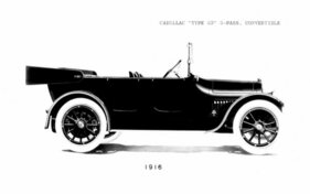 Cadillac Type 53 5-Passenger Convertible (1916) – unterscheidet sich durch vordere Kübelsitze vom Seven-Passenger Car