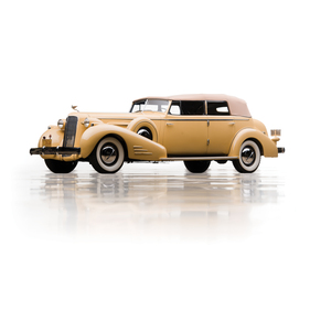 Cadillac V-16 Imperial Convertible Sedan by Fleetwood (1935) - als Lot 245 an der RM / Sotheby's Versteigerung der Andrews Collection am 2. Mai 2015