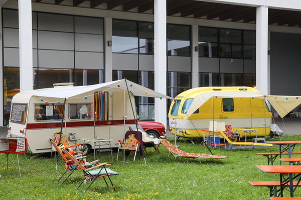 Camping zwischen den Hallen - Klassikwelt Bodensee 2023