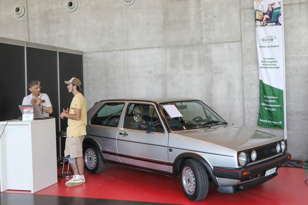 Carepo drew attention to the young company's data services with this second-series VW Golf GTI - Swiss Classic World Lucerne 2023