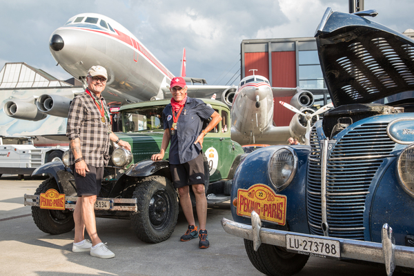 Bild Carlos Rieder und Stefan Roth und ihr Ford A - Ankunft in Luzern - Peking to Paris Motor Challenge 2025