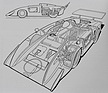 Bild: Chaparral 2H (1969) – Zeichnung