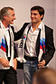 Bild: Charlie Lamm mit Bruno Spengler an der DTM 2012