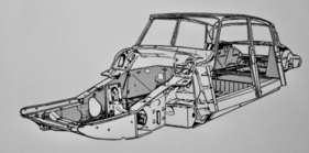 Chassis mit Motorlager