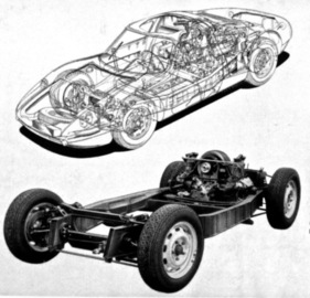 Chassis und fertiges Auto - Porsche 904 von 1964