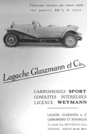 Chenard & Walcker T3 (1923) - mit Lagache Glaszmann Karosserie