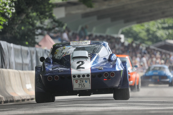 Bild: Chervolet Corvette Grand Sport (1966) - Startfeld 7 "Historische Rennwagen" - Oldtimer GP Brugger Schachen 2024